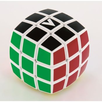 3x3 versenykocka, fehér, lekerekített, festett V-CUBE