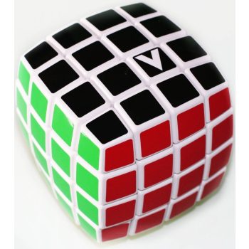 4X4 versenykocka, fehér, lekerekített, festett V-CUBE