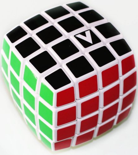 4X4 versenykocka, fehér, lekerekített, festett V-CUBE