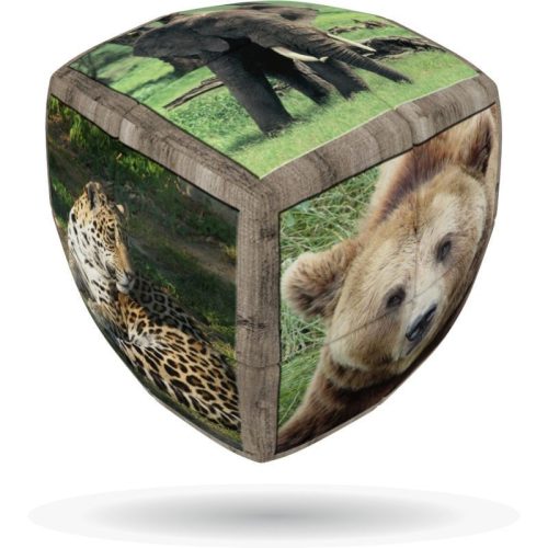 2x2 versenykocka, lekerekített, Vadállatok V-CUBE