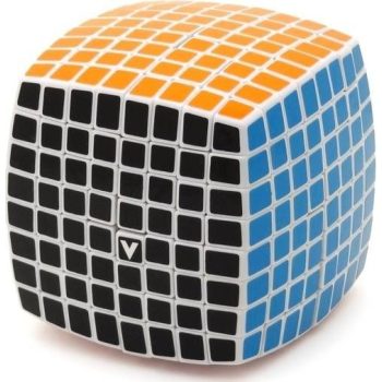 8x8 versenykocka, fehér, lekerekített V-CUBE