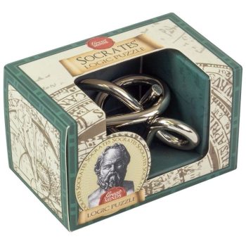   Szókratész Logika Great Minds Professor Puzzle fém ördöglakat mini