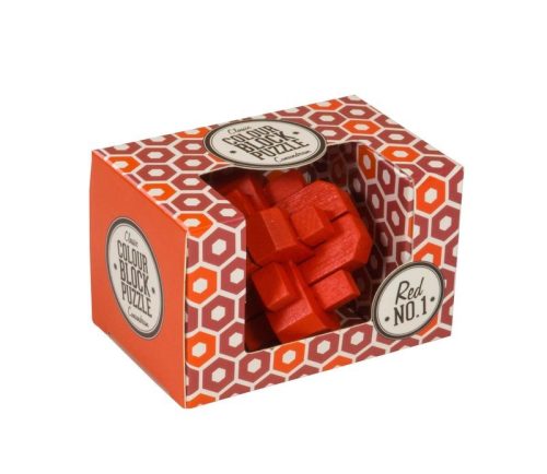 Blokk puzzle - piros Professor Puzzle ördöglakat