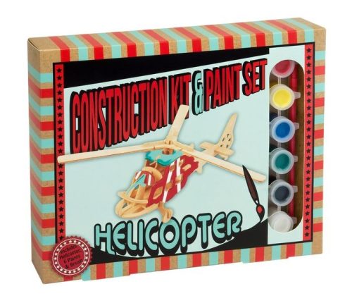 Helikopter Professor Puzzle 3d fa puzzle, festékkel