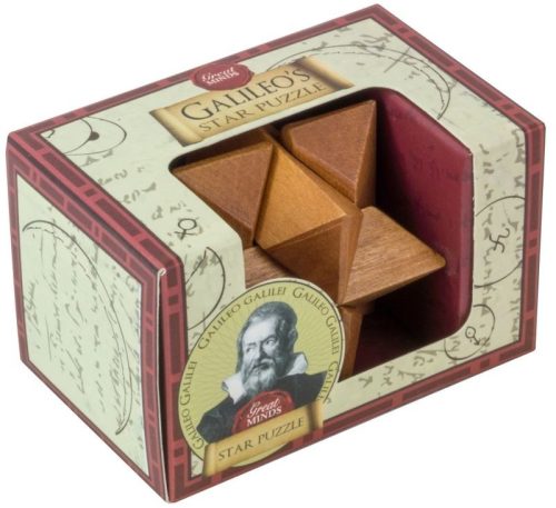 Galileo Csillag Great Minds Professor Puzzle fa ördöglakat mini