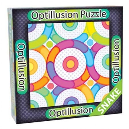 3D Optillusion Tile Puzzles Kígyó optikai illúzió puzzle