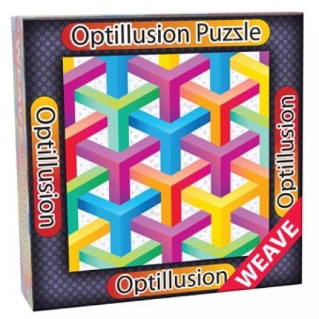 3D Optillusion Tile Puzzles Yoptikai illúzió puzzle