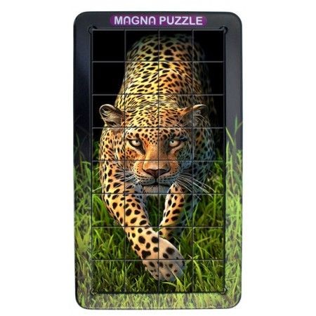 3D Magna Portrait Leopard Cheatwell mágneses kirakó