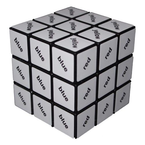3x3 szövegkocka, fekete - Rubik