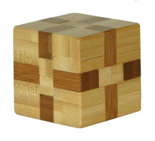 Cube - bambusz puzzle ördöglakat