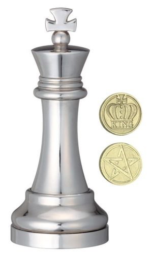 Cast Sakk - Király (ezüst) - fém ördöglakat