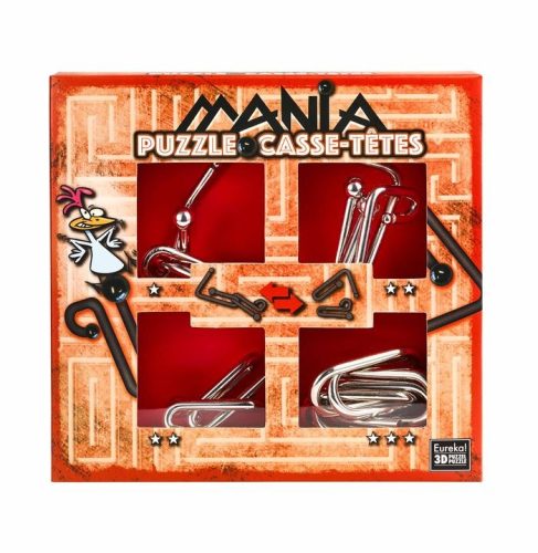 Puzzle Mania - Red - fém ördöglakat