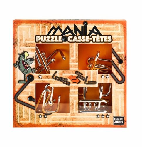 Puzzle Mania - Orange - fém ördöglakat