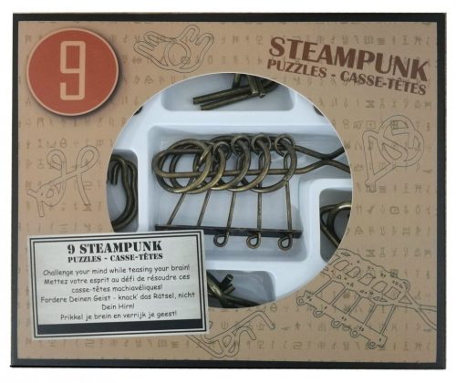 Steampunk Puzzle Set (9) - Barna ördöglakat
