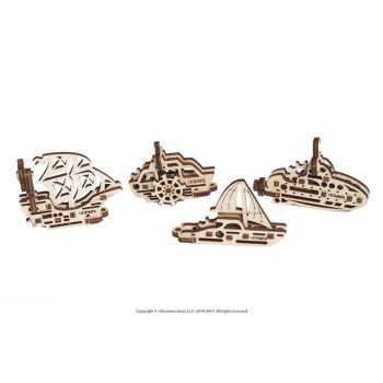 Ugears mini Hajó modellek  - mechanikus modell